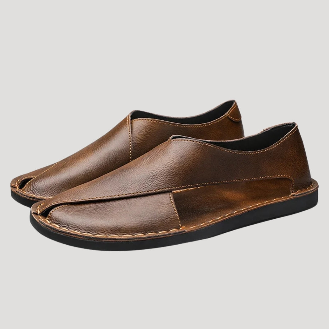 Men’s Slip On Casual Leather Summer Shoes