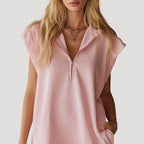 Women’s Mini Dress Summer Casual Shift Ruffle Zip