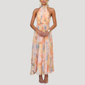 Women’s Dress Summer Sundress Floral Halter Midi Flowy