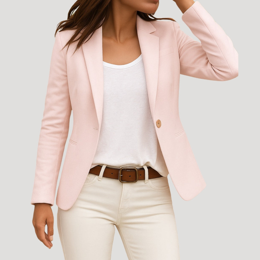 Women’s Tailored Blazer Classic Fit Structured Jacket
