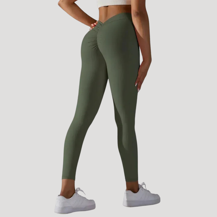 Dámske Legíny Športové Fitness Gym Push Up Vysoký Pás Scrunch
