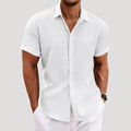 Men’s Short Sleeve Shirt Button Up Casual