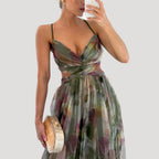 Women’s Prom Dress Maxi Formal Chiffon V Neck Sleeveless