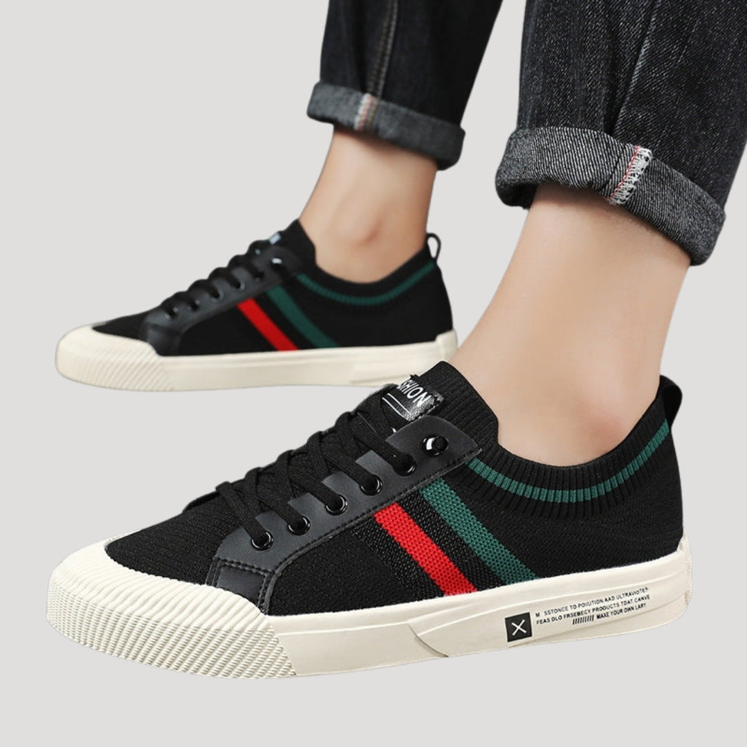 Men’s Sneakers Casual Knit Lace Up Streetwear Shoes