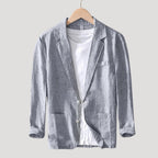 Mens Linen Casual Blazer Lightweight Summer Smart Jacket