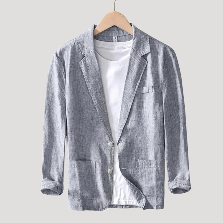 Mens Linen Casual Blazer Lightweight Summer Smart Jacket