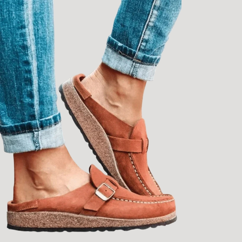 Women’s Slip On Clogs Buckle Strap Casual Comfort Shoes