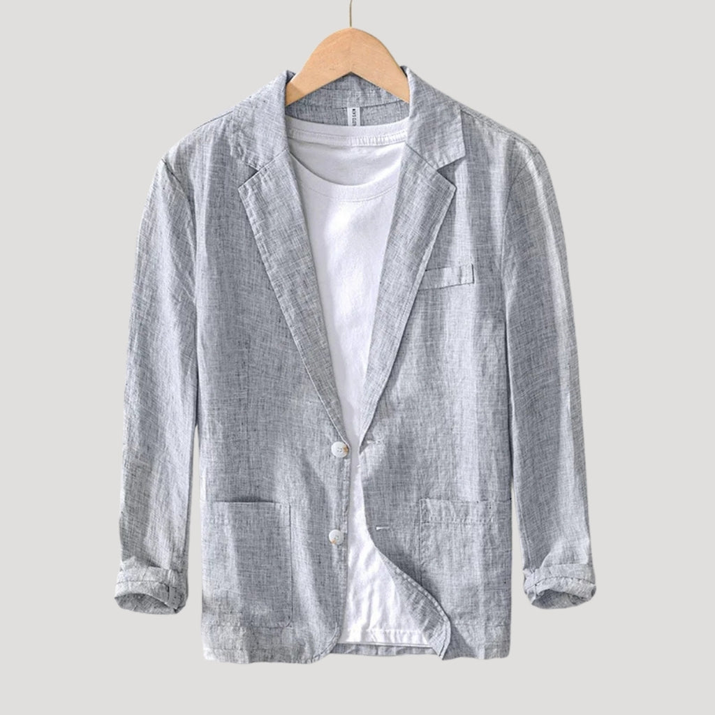 Mens Linen Casual Blazer Lightweight Summer Smart Jacket