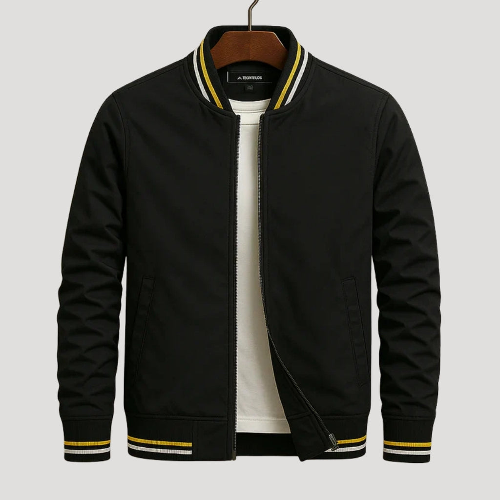 Mens Bomber Jacket Lightweight Casual Zip Up Outerwear