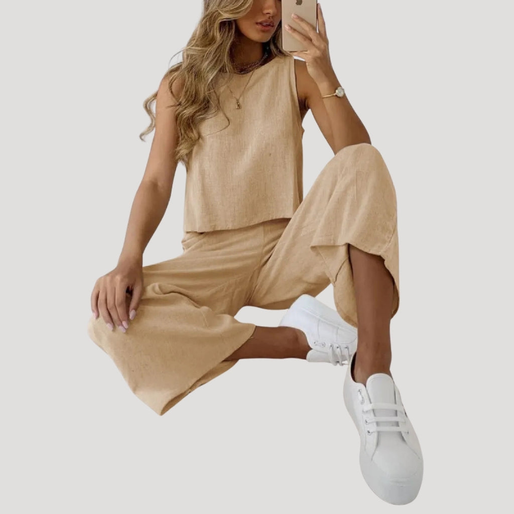 Women’s Matching Lounge Set Relaxed Fit Two Piece Outfit