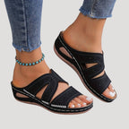 Women's Wedge Sandals Open Toe Casual Comfort Slip On