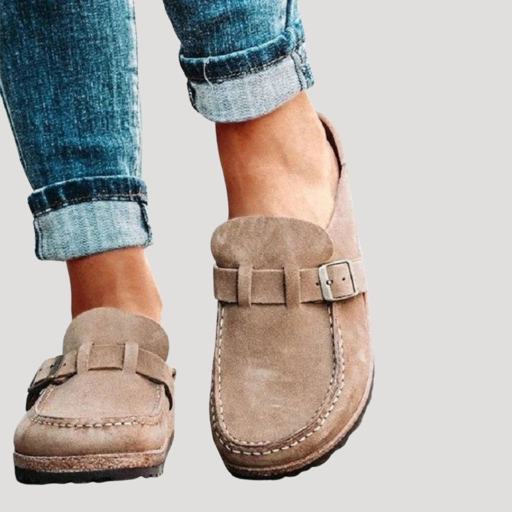 Women’s Slip On Clogs Buckle Strap Casual Comfort Shoes