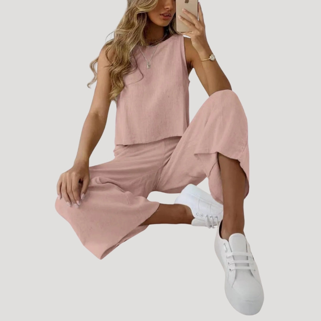 Women’s Matching Lounge Set Relaxed Fit Two Piece Outfit