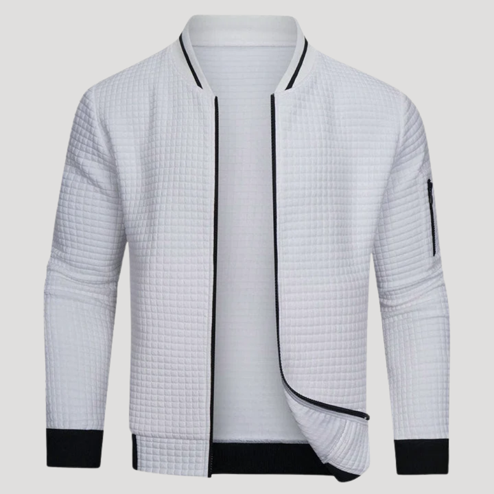 Pánska Bunda Bomber Bunda Prechodná So Zipsom