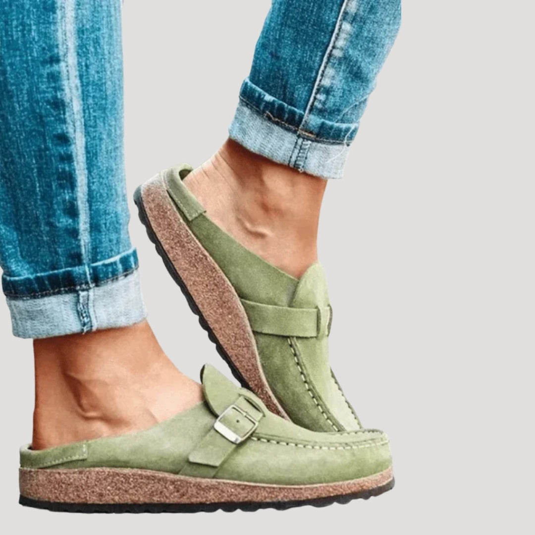 Women’s Slip On Clogs Buckle Strap Casual Comfort Shoes