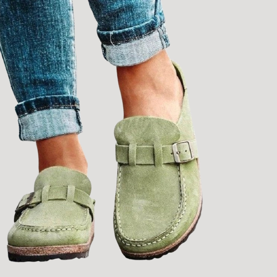 Women’s Slip On Clogs Buckle Strap Casual Comfort Shoes