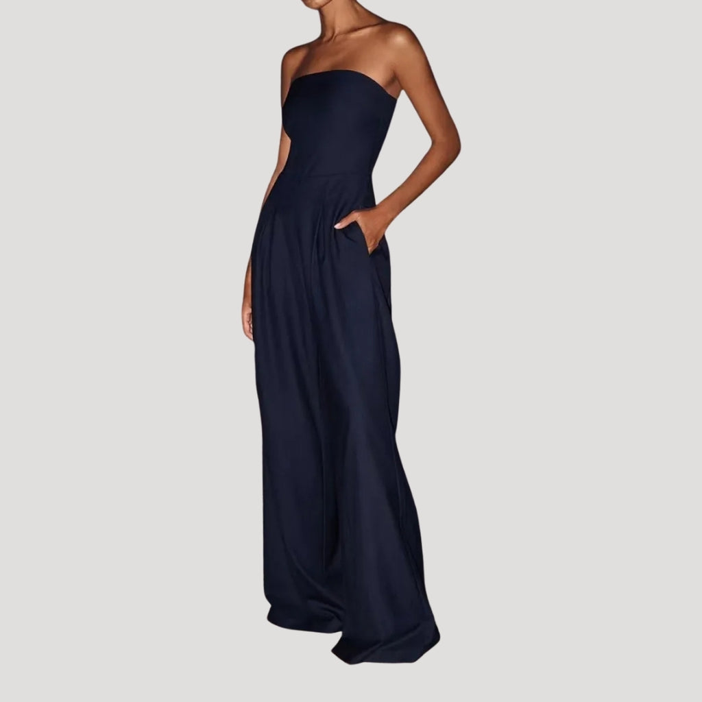 Women’s Sleeveless Maxi Dress Side Pocket Loose Fit