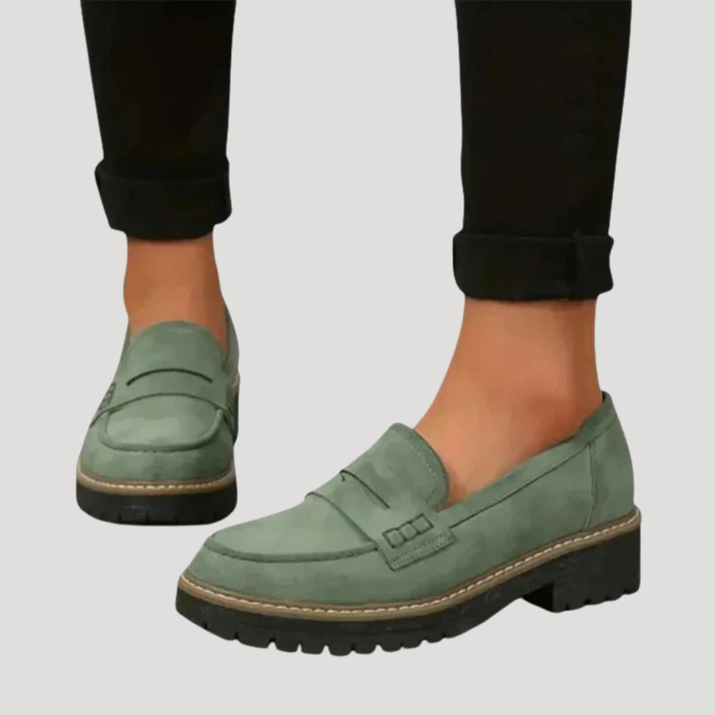 Women’s Loafers Platform Chunky Slip On Lug Sole