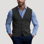 Men’s Sweater Vest Knit Button V Neck Cardigan Formal