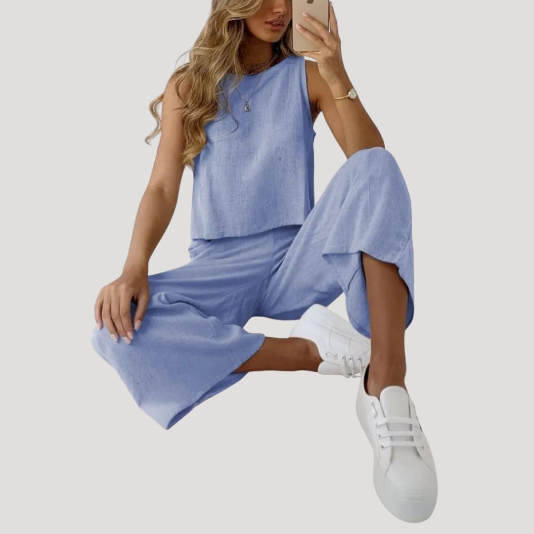 Women’s Matching Lounge Set Relaxed Fit Two Piece Outfit