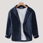 Mens Blazer Casual Lightweight Linen Sport Coat Jacket