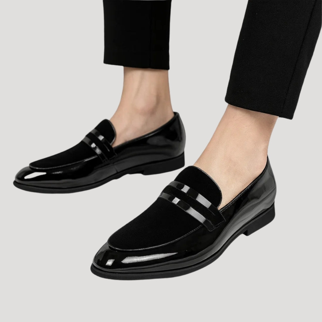 Men’s Velvet Dress Loafers Slip On Formal Party Shoes