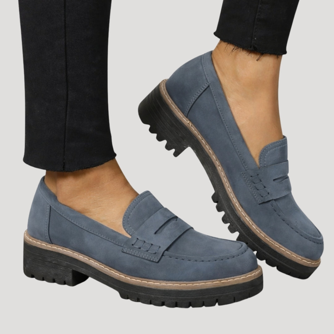 Women’s Loafers Platform Chunky Slip On Lug Sole