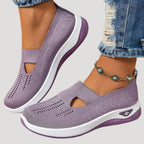 Women’s Slip On Trainers Breathable Knit Walking Shoes