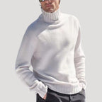 Men’s Turtleneck Sweater Knit Pullover Long Sleeve Casual