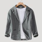 Mens Blazer Casual Lightweight Linen Sport Coat Jacket