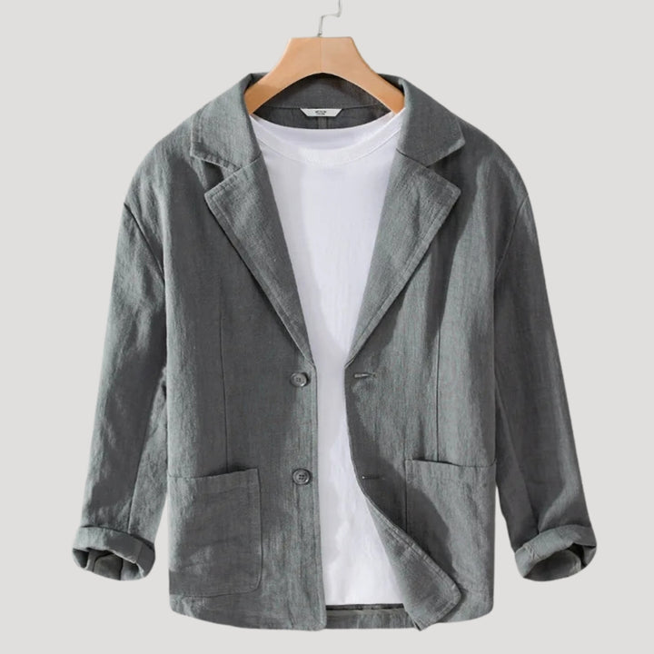 Mens Blazer Casual Lightweight Linen Sport Coat Jacket