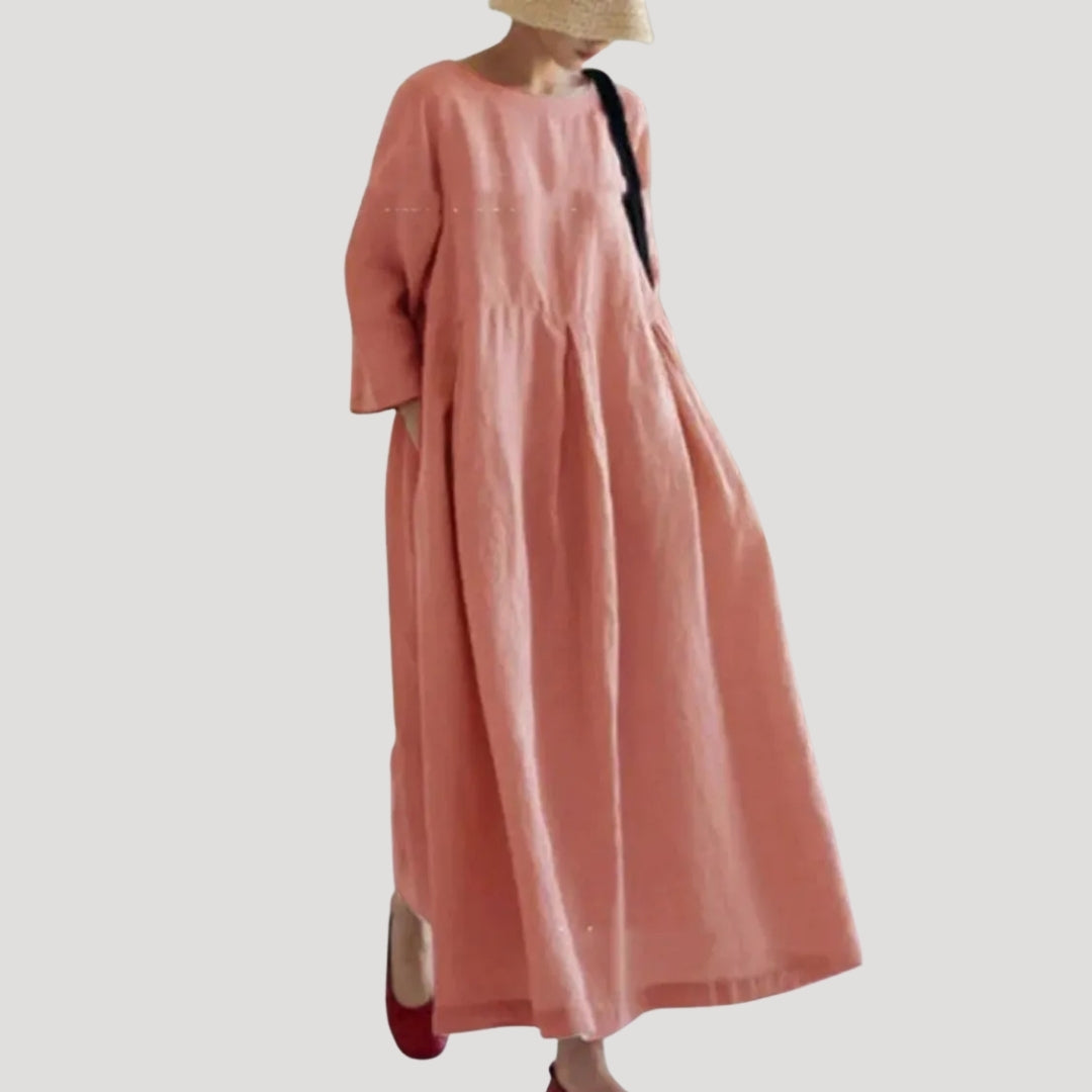 Women’s Loose Maxi Dress Long Sleeve Relaxed Flowing Gown