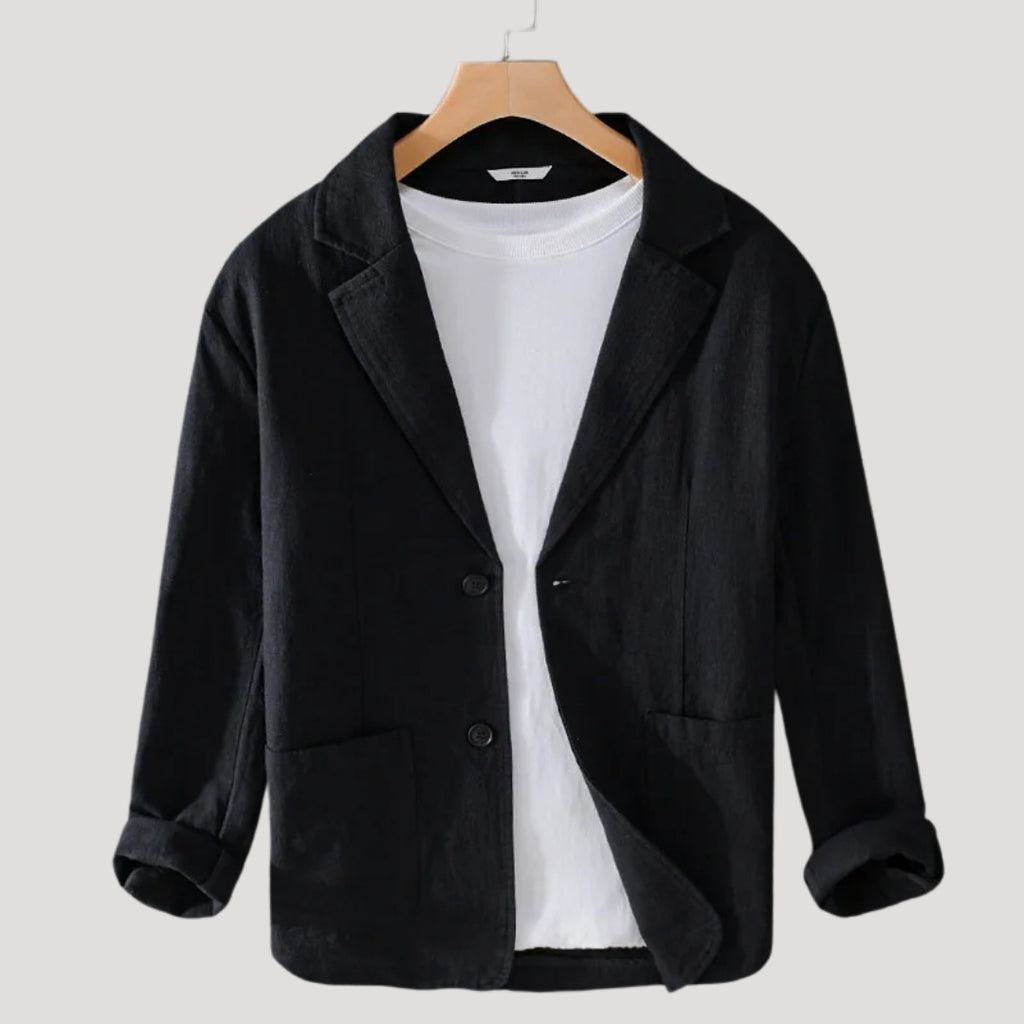 Mens Blazer Casual Lightweight Linen Sport Coat Jacket