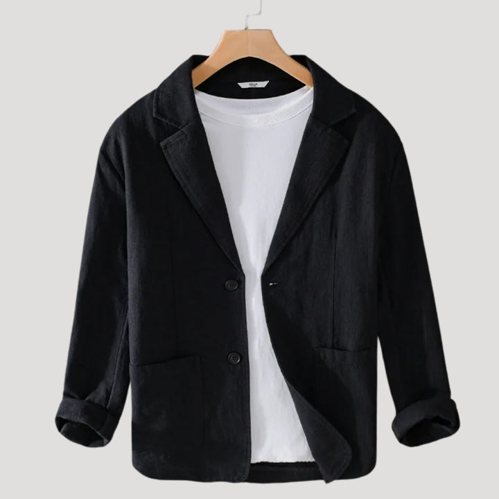 Mens Blazer Casual Lightweight Linen Sport Coat Jacket