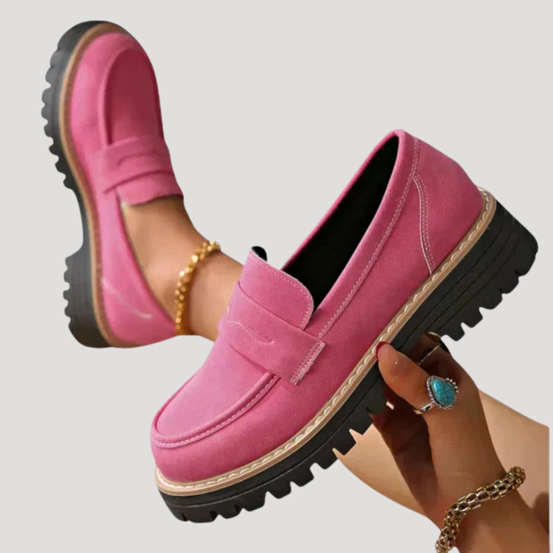 Women’s Loafers Platform Chunky Slip On Lug Sole