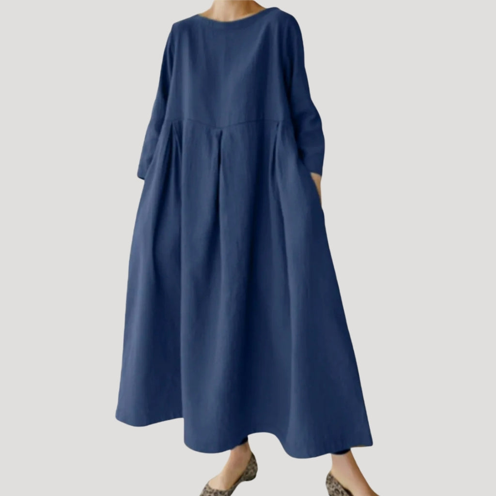 Women’s Loose Maxi Dress Long Sleeve Relaxed Flowing Gown