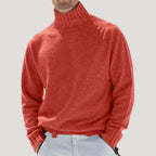 Men’s Turtleneck Sweater Knit Pullover Long Sleeve Casual