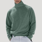 Men’s Turtleneck Sweater Knit Pullover Long Sleeve Casual