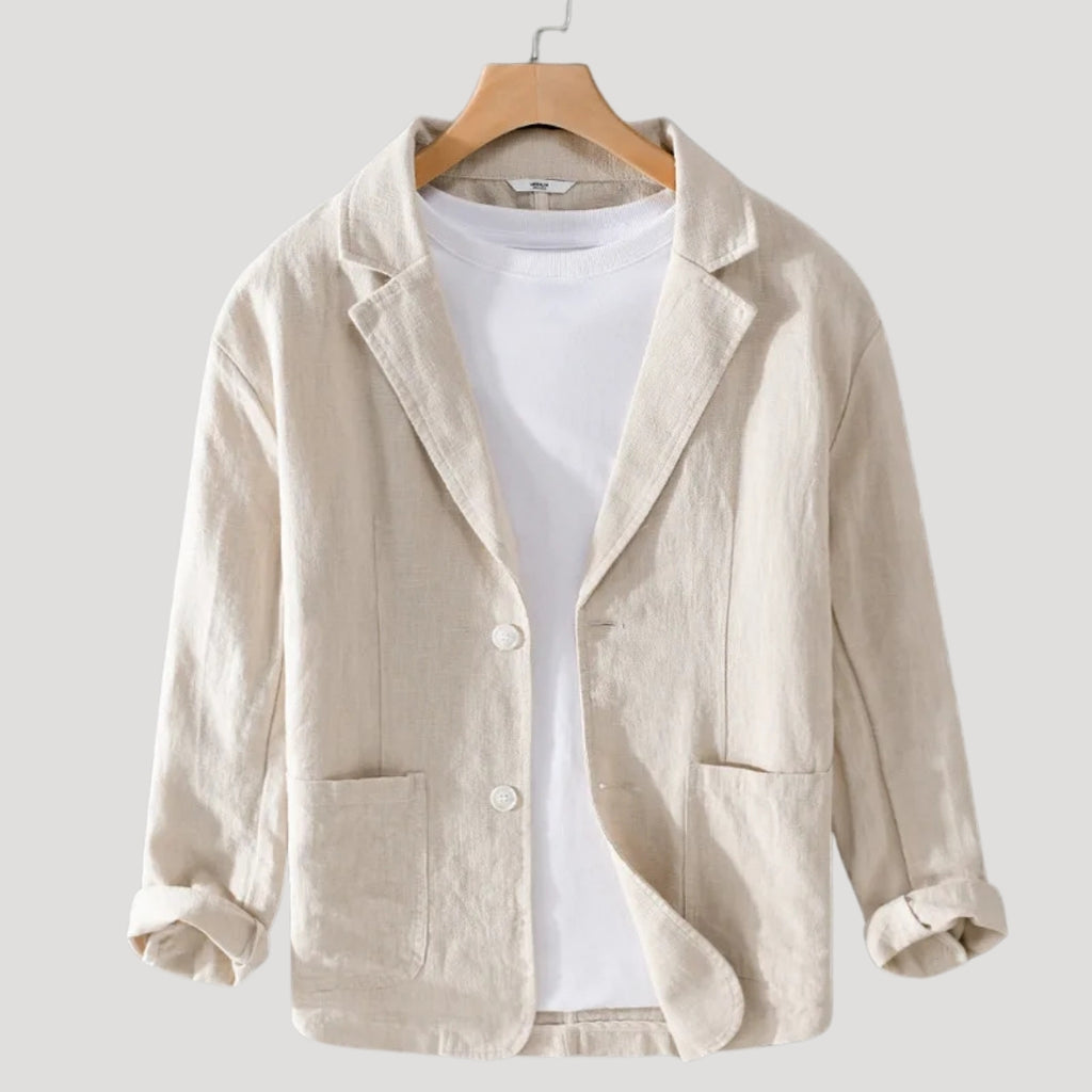 Mens Blazer Casual Lightweight Linen Sport Coat Jacket
