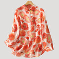 Women’s Blouse Floral Blouse Long Sleeve Button Down Shirt