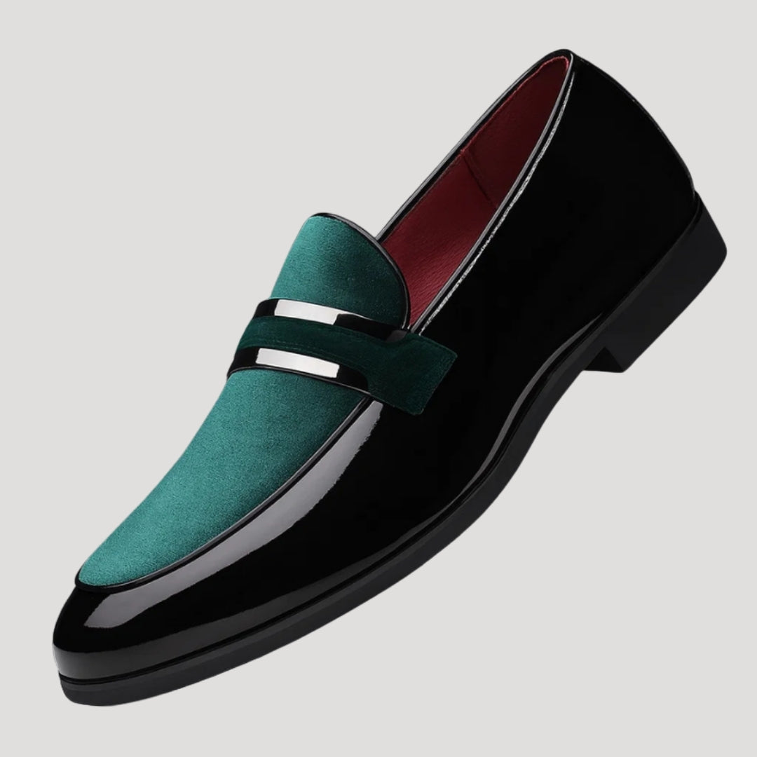Men’s Velvet Dress Loafers Slip On Formal Party Shoes