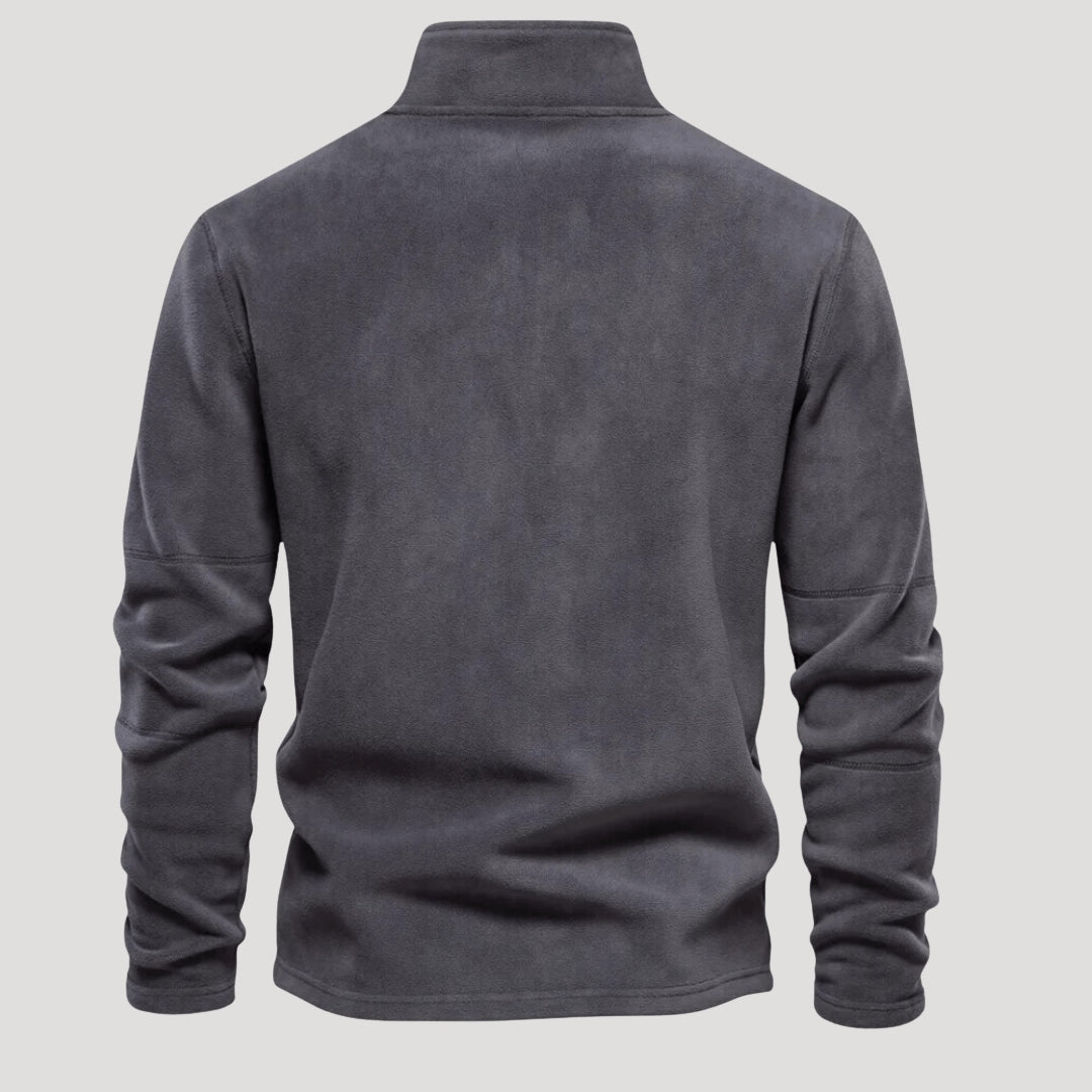 Men’s Quarter Zip Sweater Fleece Pullover Long Sleeve