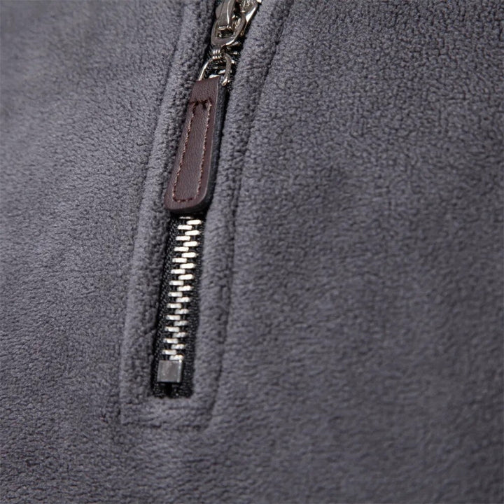 Men’s Quarter Zip Sweater Fleece Pullover Long Sleeve