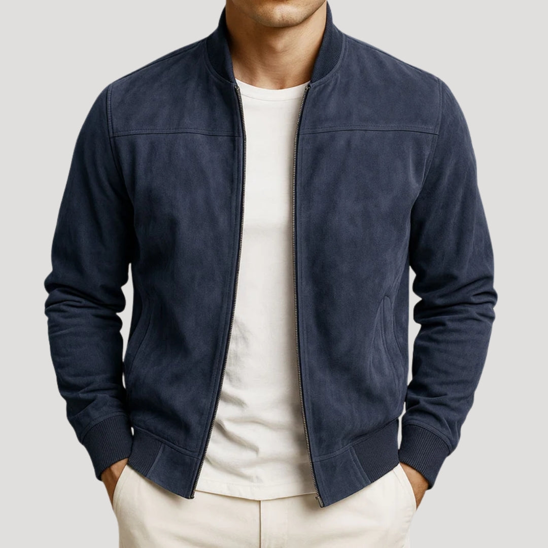 Mens Bomber Jacket Lightweight Casual Zip Up Outerwear