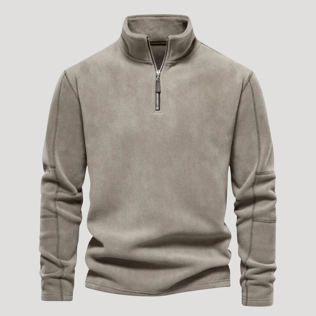 Men’s Quarter Zip Sweater Fleece Pullover Long Sleeve