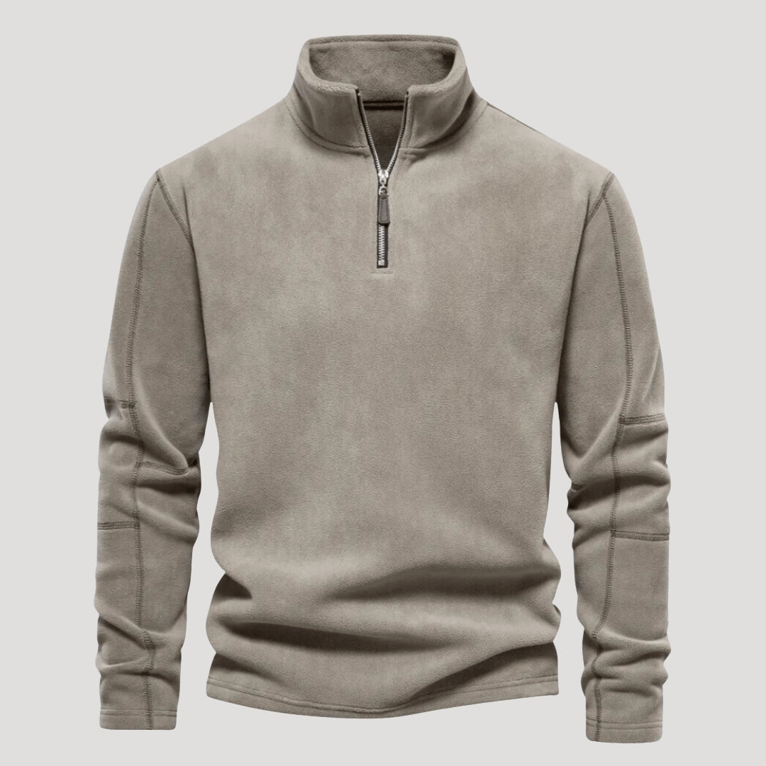 Men’s Quarter Zip Sweater Fleece Pullover Long Sleeve