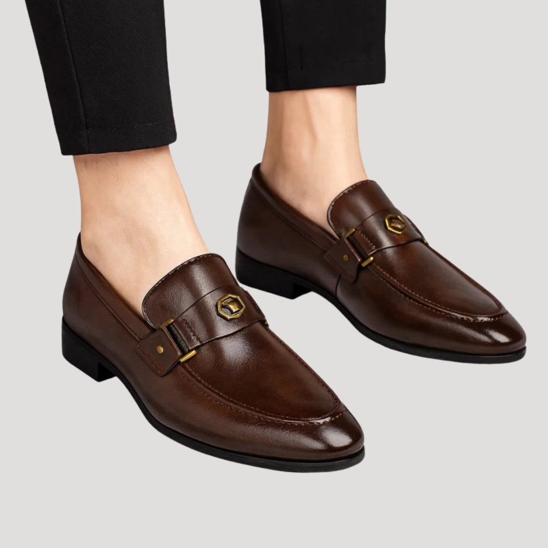 Men’s Loafers Leather Slip On Dress Casual Shoes