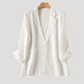 Women’s Blazer Lightweight Casual Linen Summer Jacket