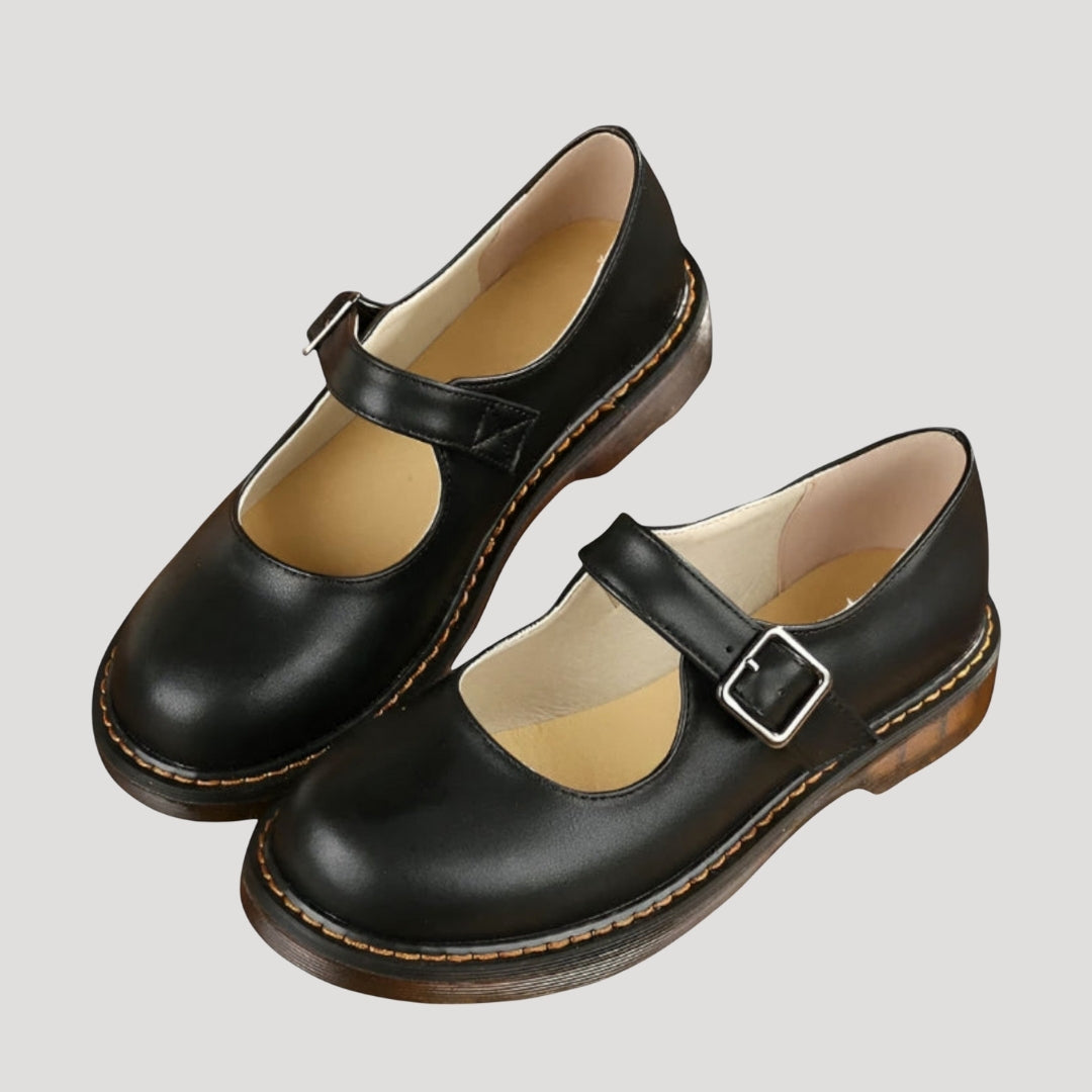 Women’s Mary Jane Ballet Flats Classic Buckle Shoes
