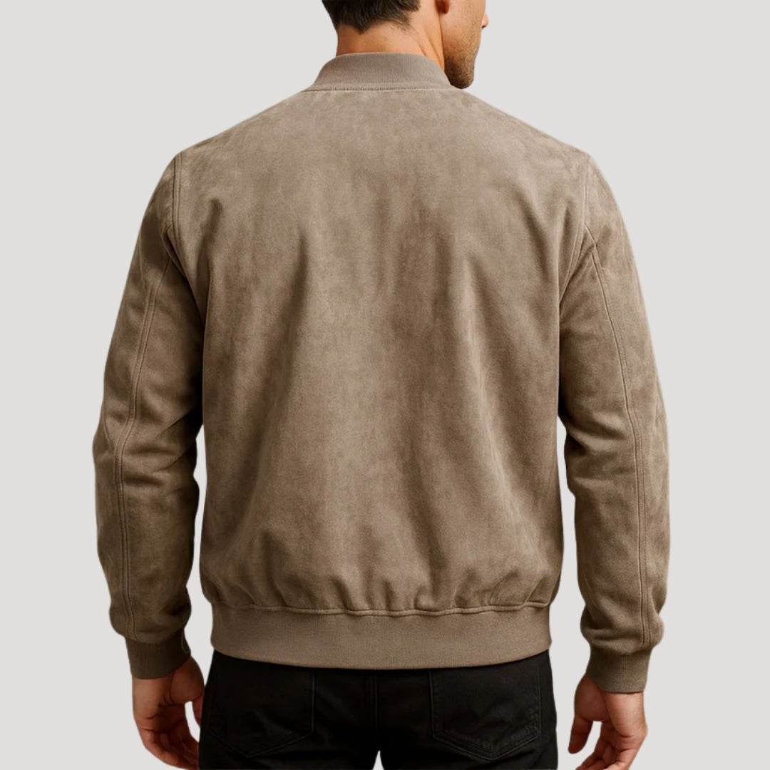 Mens Bomber Jacket Lightweight Casual Zip Up Outerwear